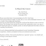 bulldog gym balgowlah testimonial letter
